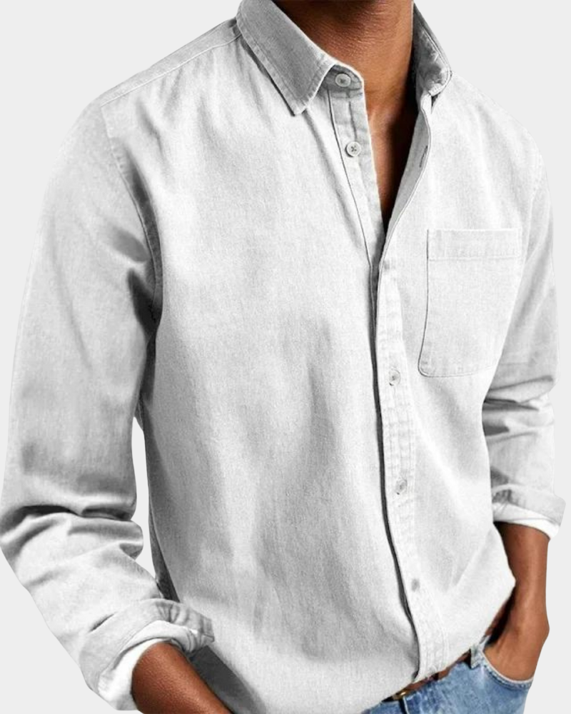 Langarm-Poloshirt mit klassischer Silhouette für Herren | Milan