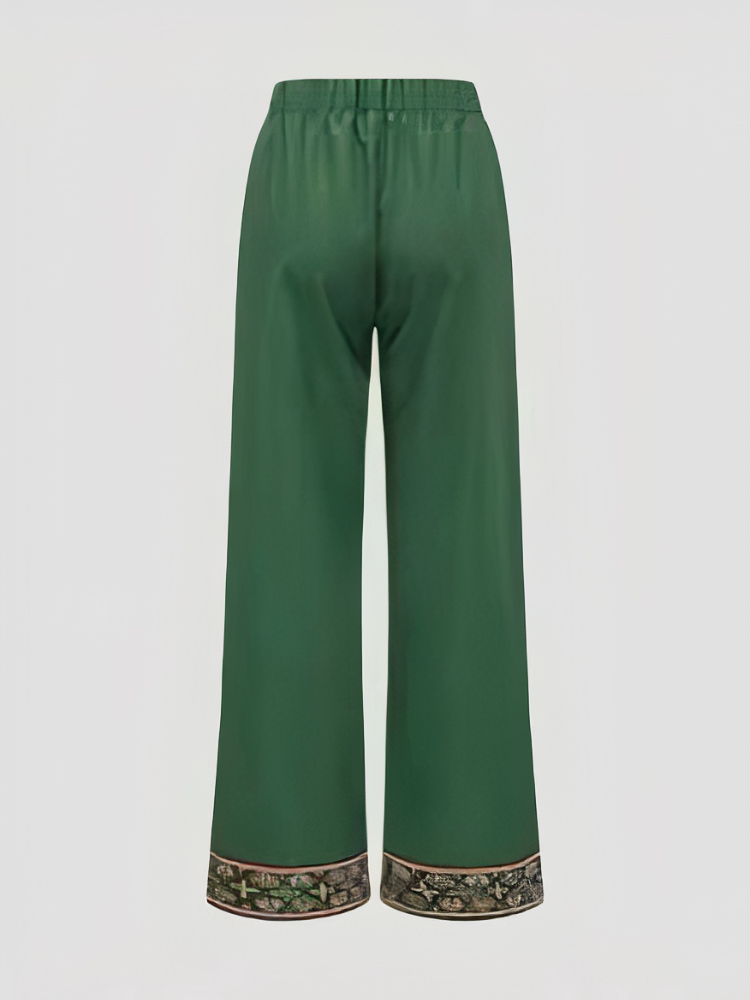 Damen ärmelloses langes Oberteil mit passender Hose in stilvollem minimalistischen Design