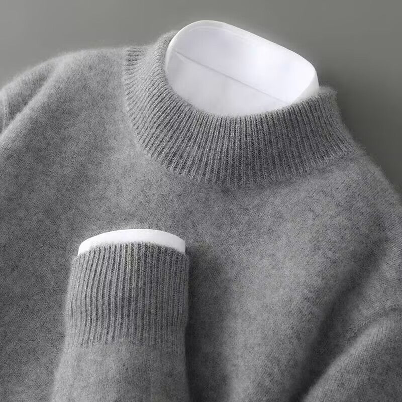 Eleganter Pullover mit hohem Rundhalsausschnitt für Damen | Sophelle