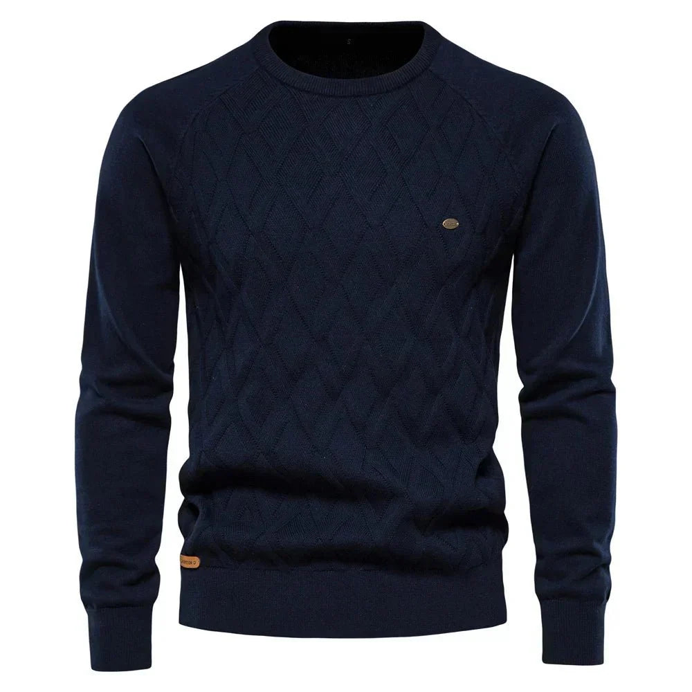 Eleganter Pullover mit Rautenmuster für Herren | Albrecht