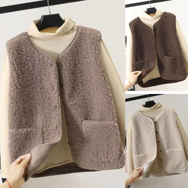 Damen ärmellose Westenjacke in modernem Design für Alltag und Freizeit