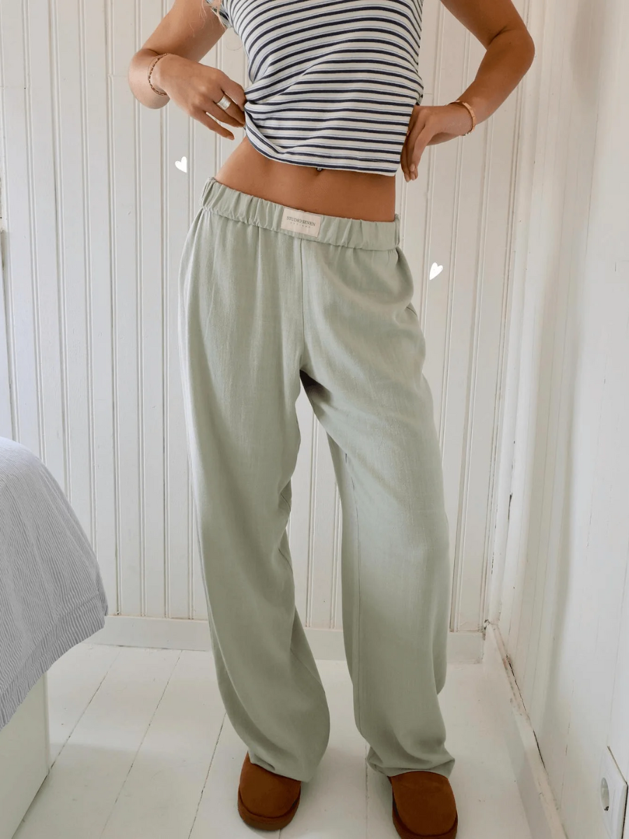 Damen bequeme Loungehose mit lockerer Passform für entspannte Tage