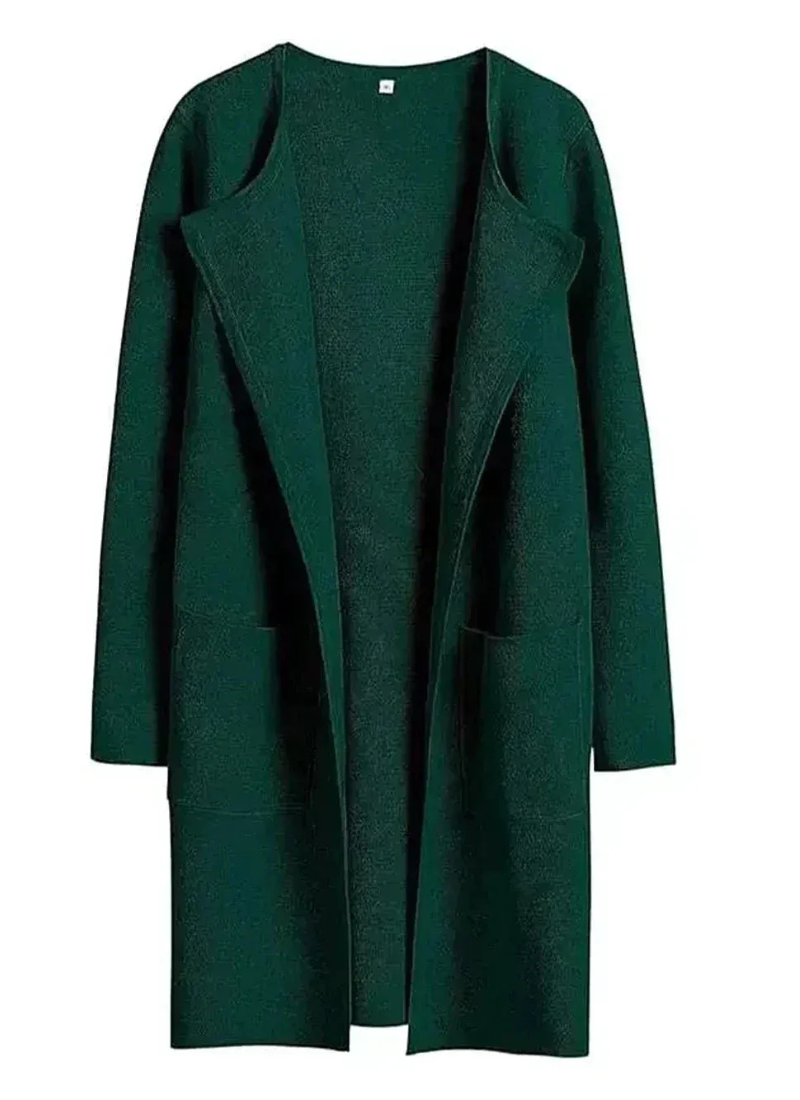 Damen elegante Strickjacke, vielseitig kombinierbar für Alltag und Büro.