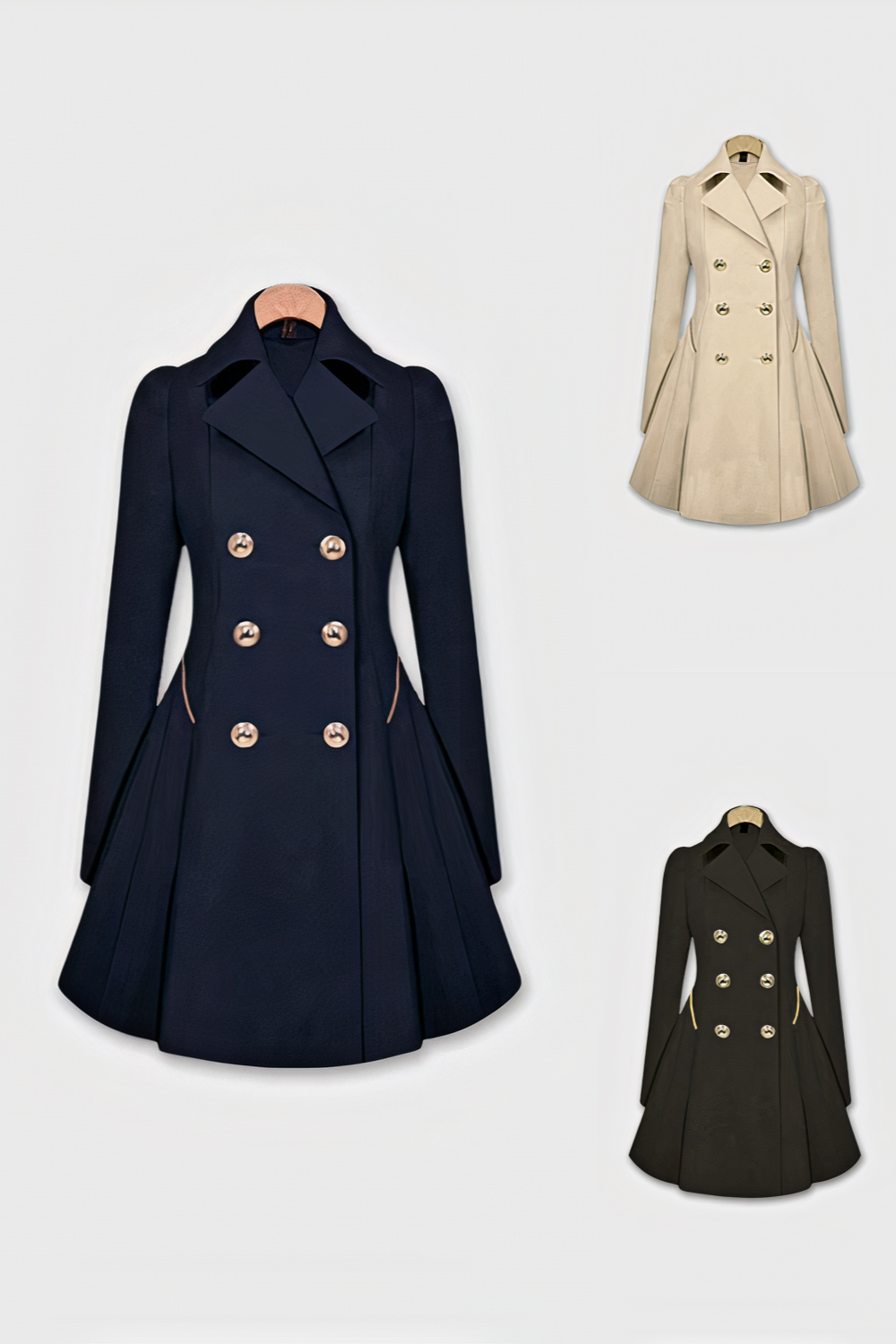 Damen eleganter Ausgeh-Mantel für stilvolle Auftritte