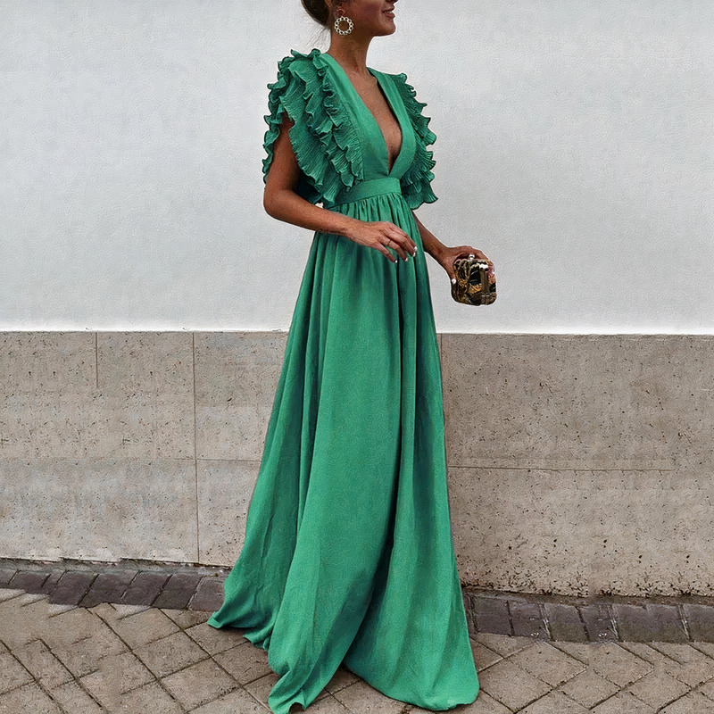 Damen elegantes Kleid für Hochzeitsgäste in klassischem Schnitt für feierliche Anlässe