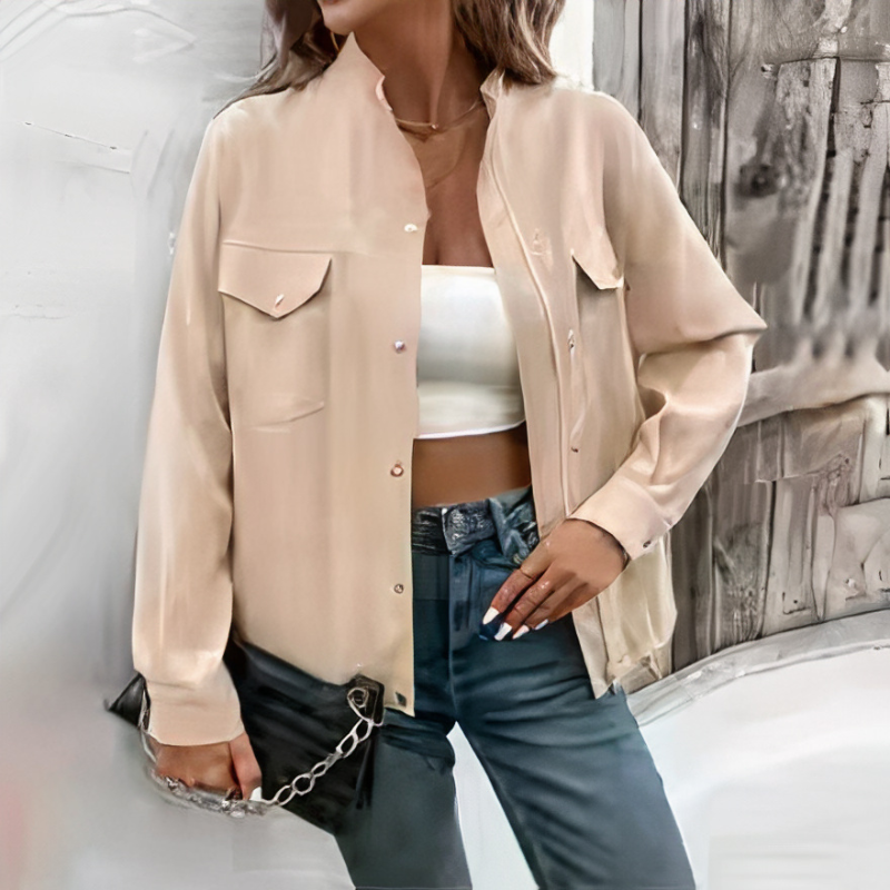 Damen gemütliche stilvolle Jacke, modern und komfortabel, ideal für Alltag und Freizeit