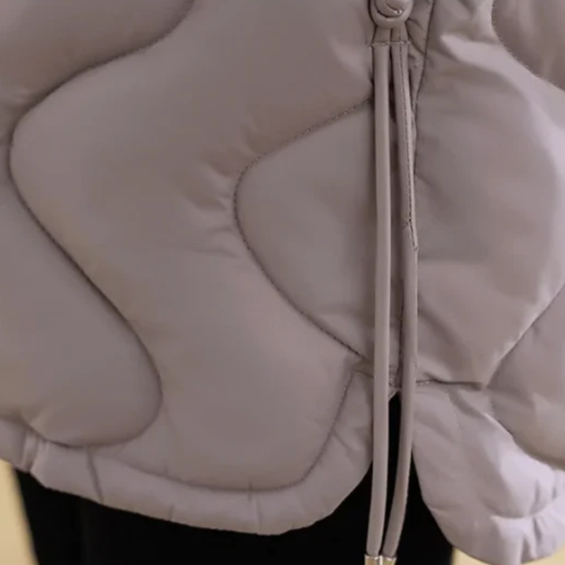 Damen klassische gesteppte Bürojacke in elegantem Design