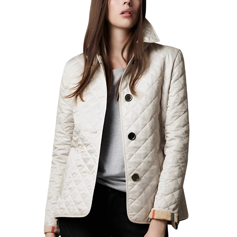 Damen klassische gesteppte Leichtjacke für stilvolle Übergangs- und Alltagstrends