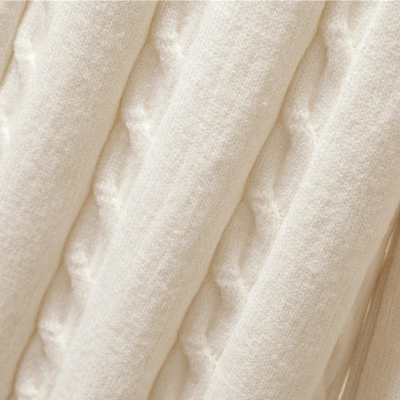 Damen luxuriöses dreiteiliges Pullover-Set für den Winter