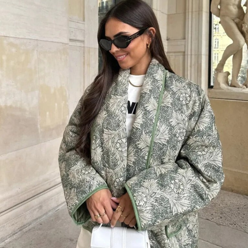 Damen moderne Jacke im japanischen Stil, bequem und stilvoll für Alltag und Freizeit