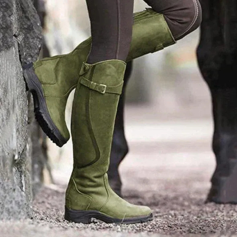 Damen stylische Hochstiefel mit modernem Design und hohem Schaft für Alltag und besondere Anlässe.