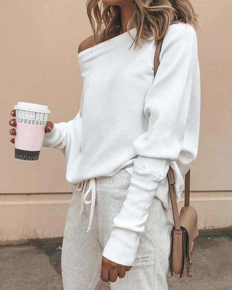 Langer Damenpullover im modernen Design für vielseitige Outfits