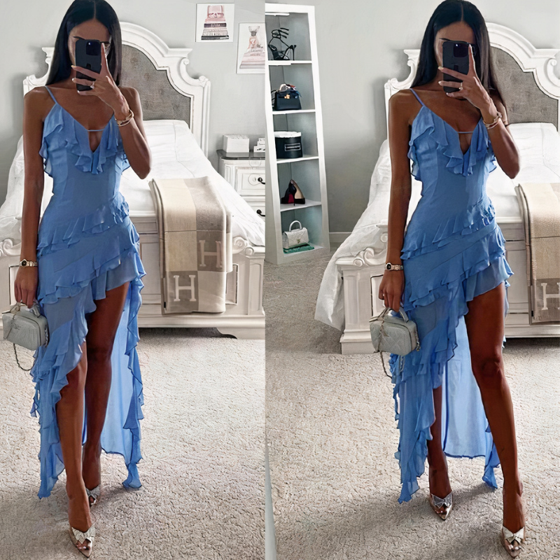 Asymmetrisches Kleid für Damen mit modernem Schnitt und stilvollem Design