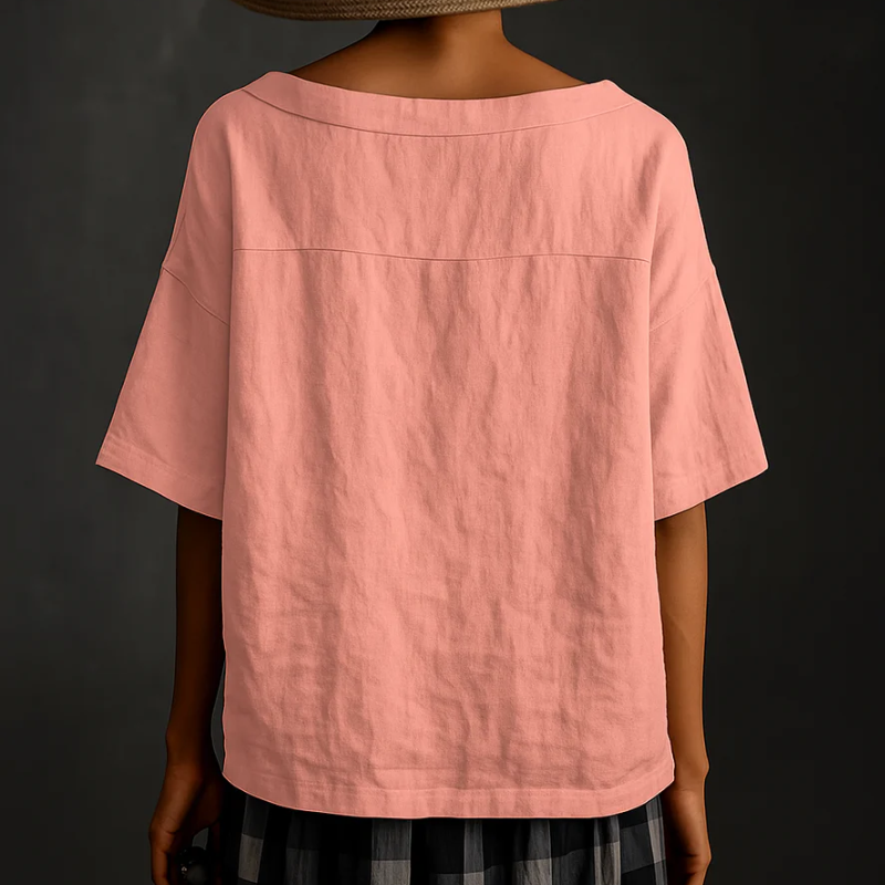 Damen stylisches lockeres Hemd mit lockerer Passform und Knopfleiste, ideal für vielseitige Outfits