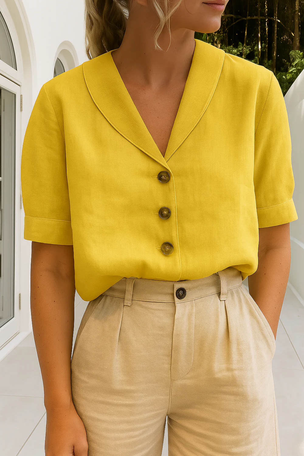 Damen Vintage elegante Bluse im zeitlosen Retro-Stil für stilvolle Outfits