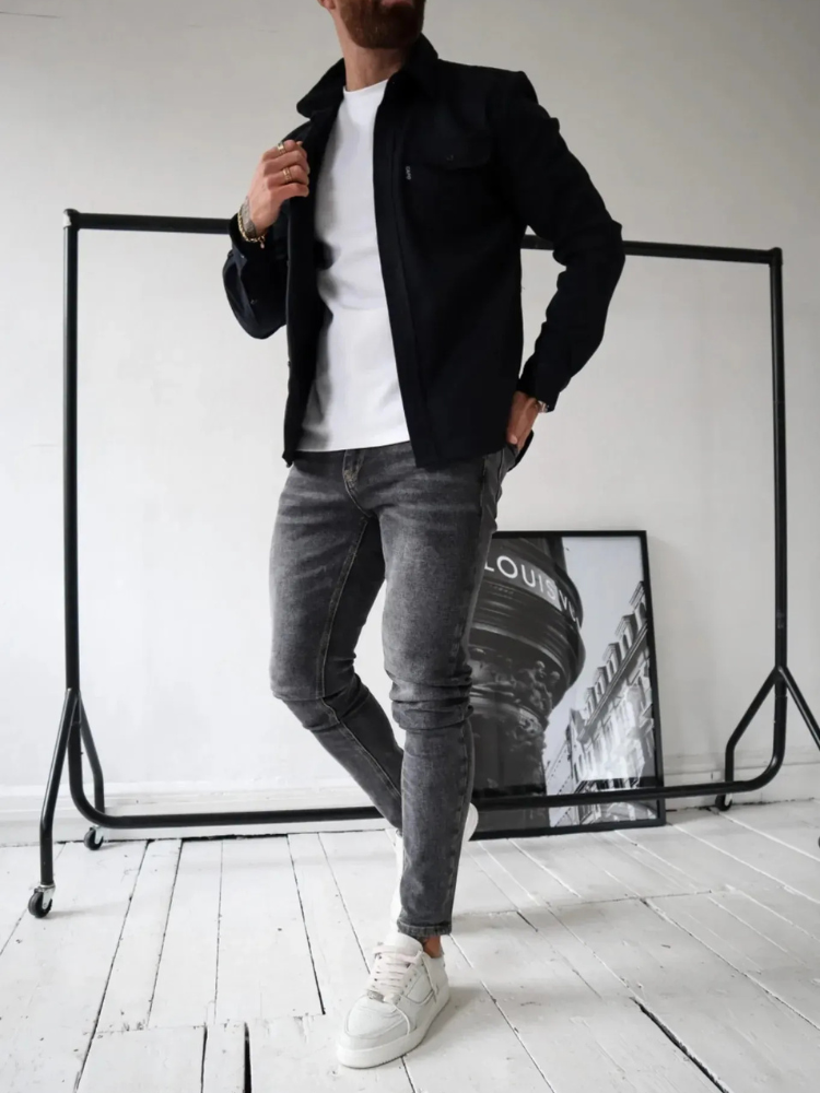 Elegante moderne Herrenjacke mit stilvollem Design für Alltag und Beruf