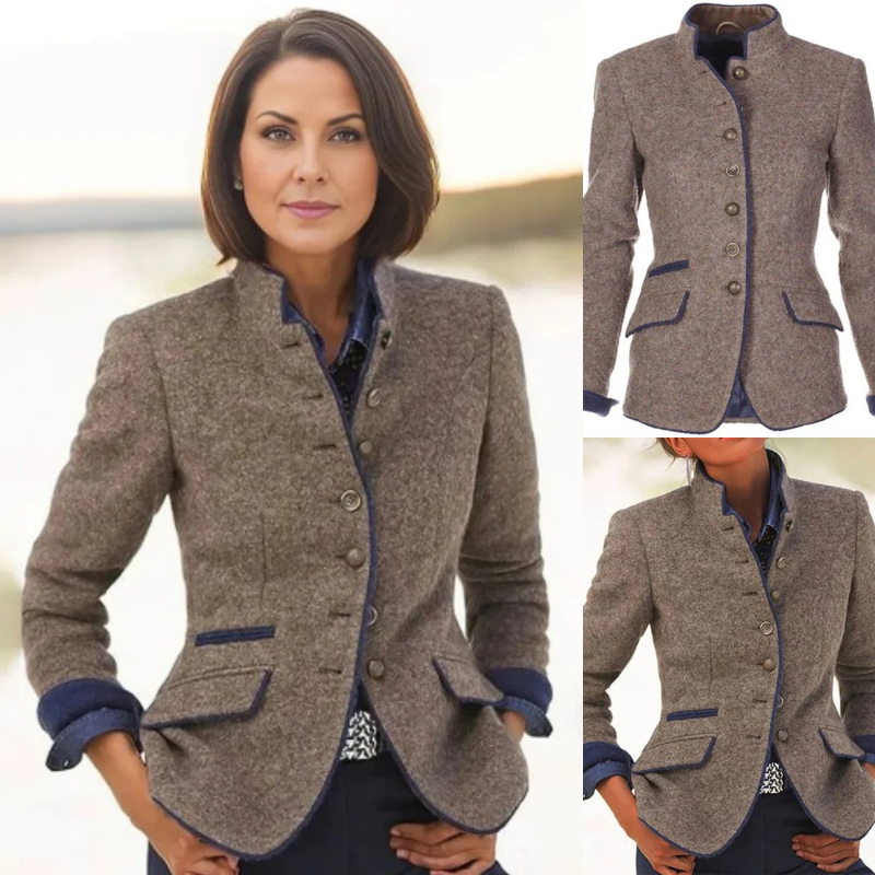 Elegante Vintage-Bürojacke für Damen in zeitlosem Design