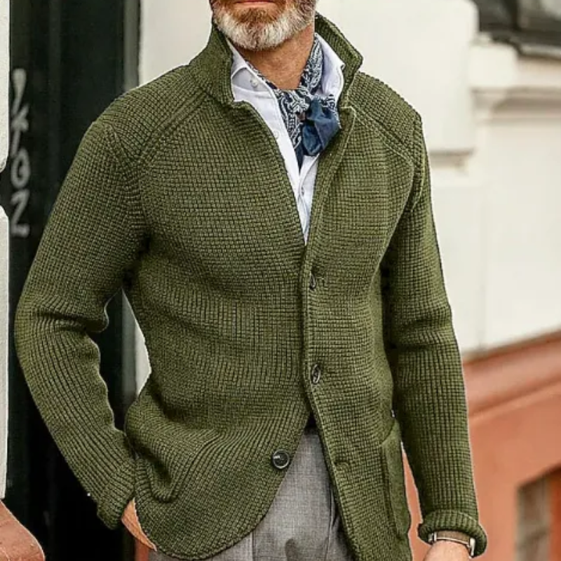 Elegante Vintage-Strickjacke für Herren in klassischem Design