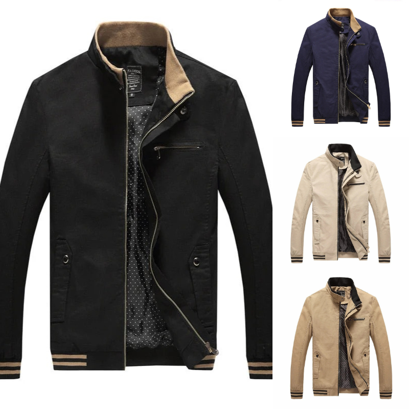 Elegante warme Jacke für Herren in stilvollem Design und zuverlässigem Kälteschutz