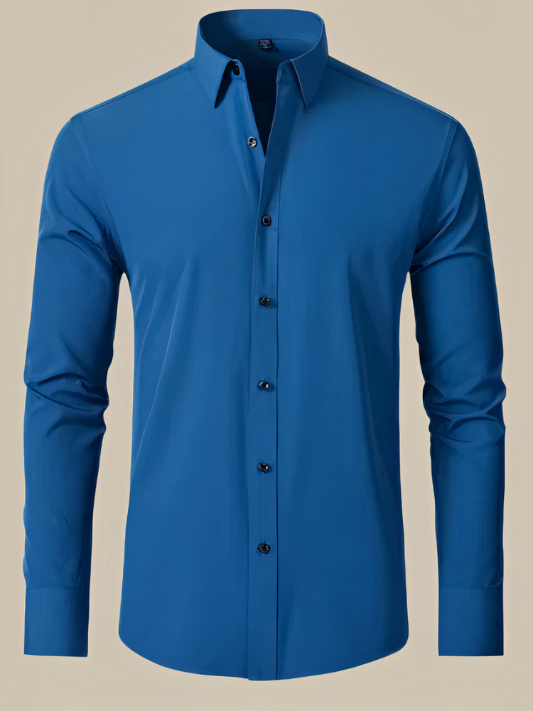 Elegantes Business-Hemd für Herren mit klassischem Kragen und stilvoller Passform für Büro und besondere Anlässe.