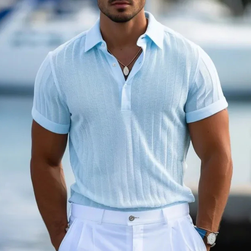 Entspanntes Poloshirt für Herren in klassischem Schnitt und lässigem Design