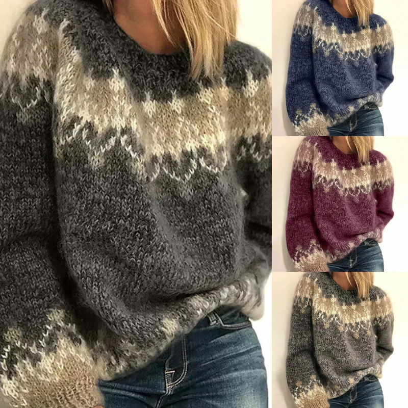 Gemütlicher Strickpullover für Damen in zeitlosem Design