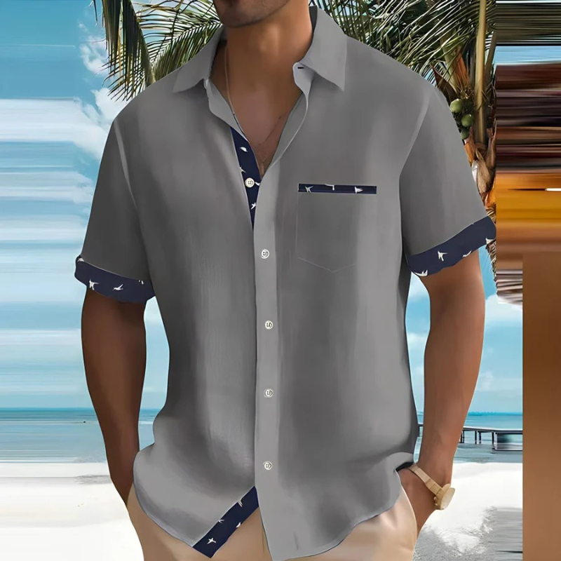 Herren bequemes Urlaubshemd für stilvolle und entspannte Sommer-Looks