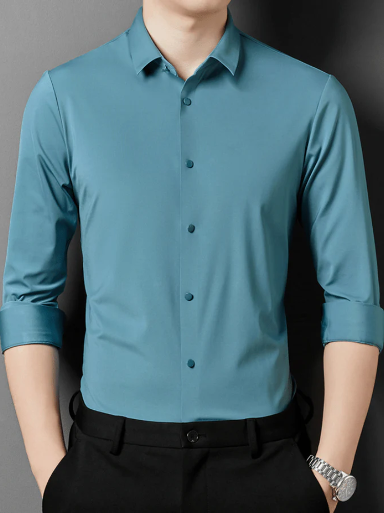 Herren bügelfreies Businesshemd für einen gepflegten Look ohne Bügelaufwand