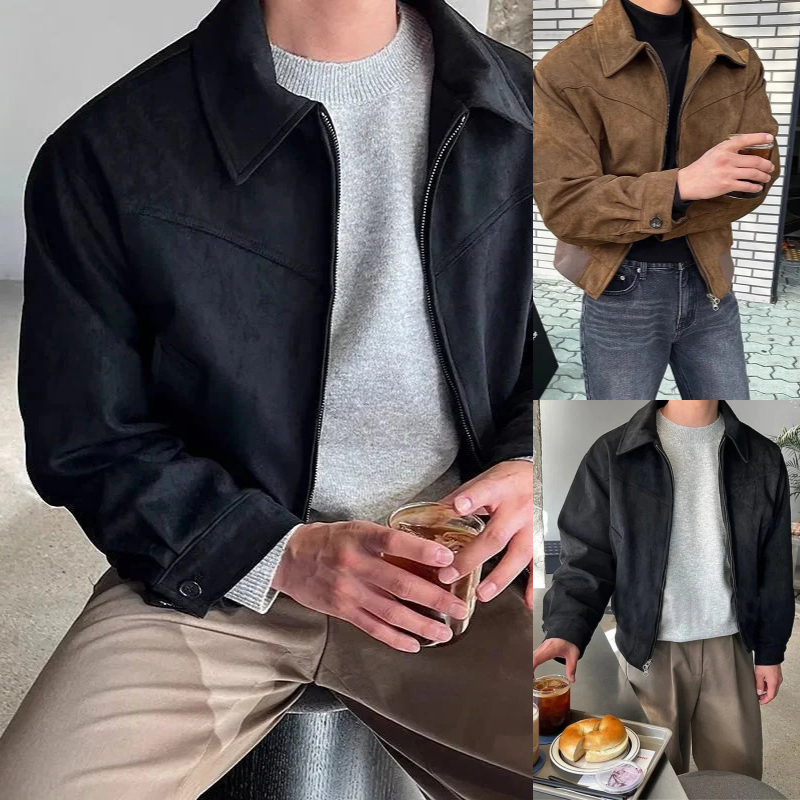 Herren elegante Herbstjacke mit modernem Schnitt, ideal für stilvolle Auftritte im Herbst.