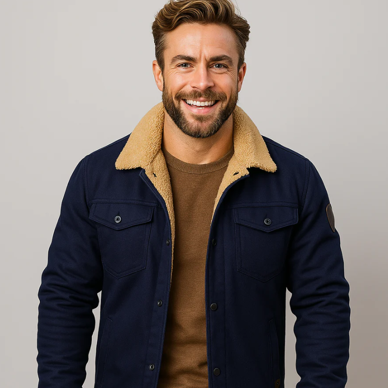 Herren elegante Bomberjacke in modernem Design