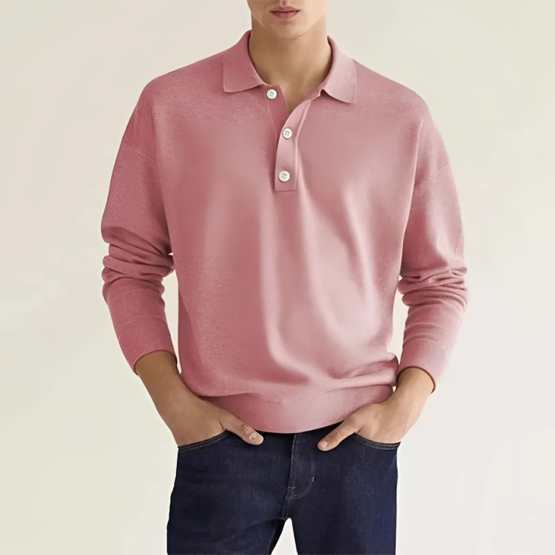 Herren Polopullover in elegantem Design für warme und stilvolle Auftritte