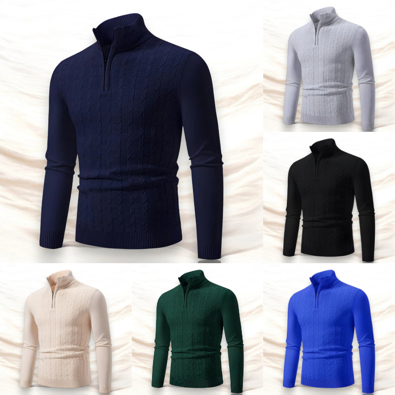 Herren eleganter Strickpullover in stilvollem Design