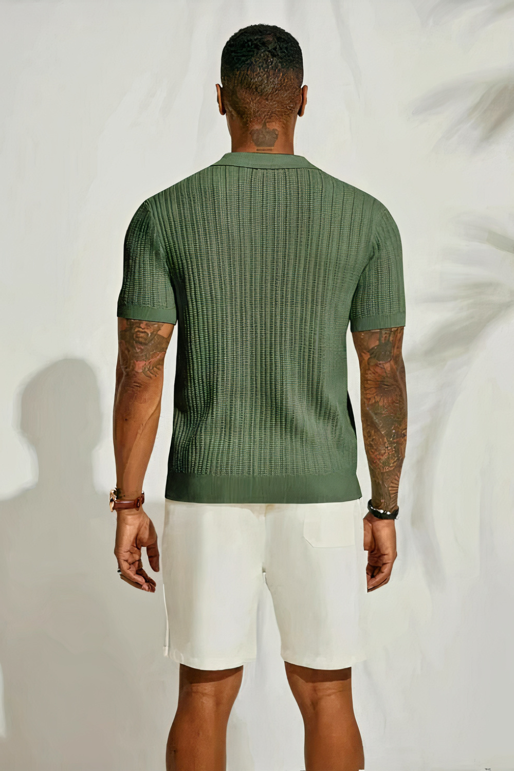 Herren gestricktes Urlaubshemd für sommerliche Tage und Freizeit