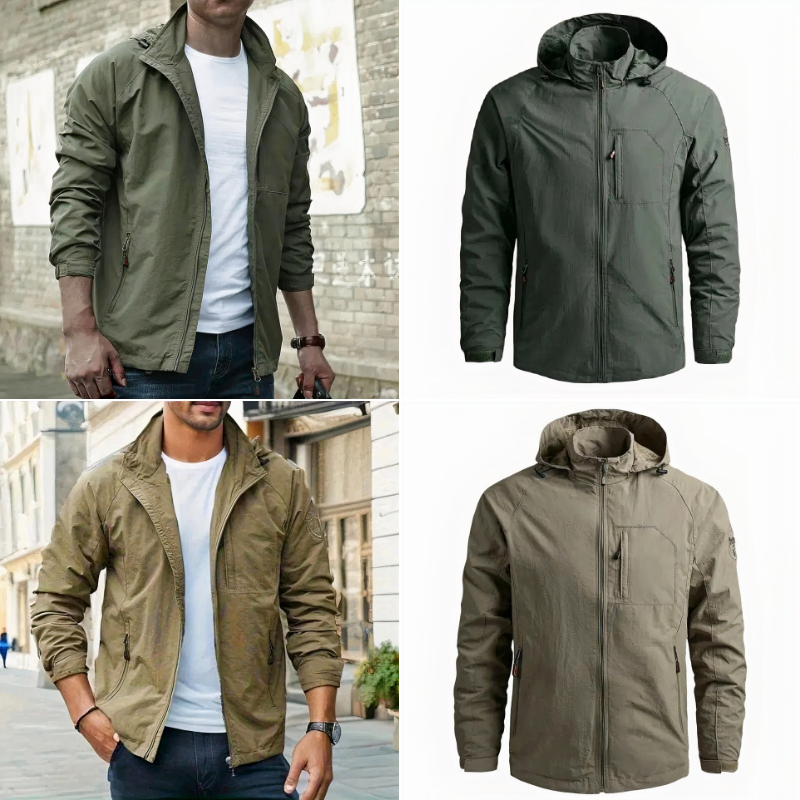 Herren klassische Cargo-Jacke im zeitlosen Design für Alltag und Freizeit
