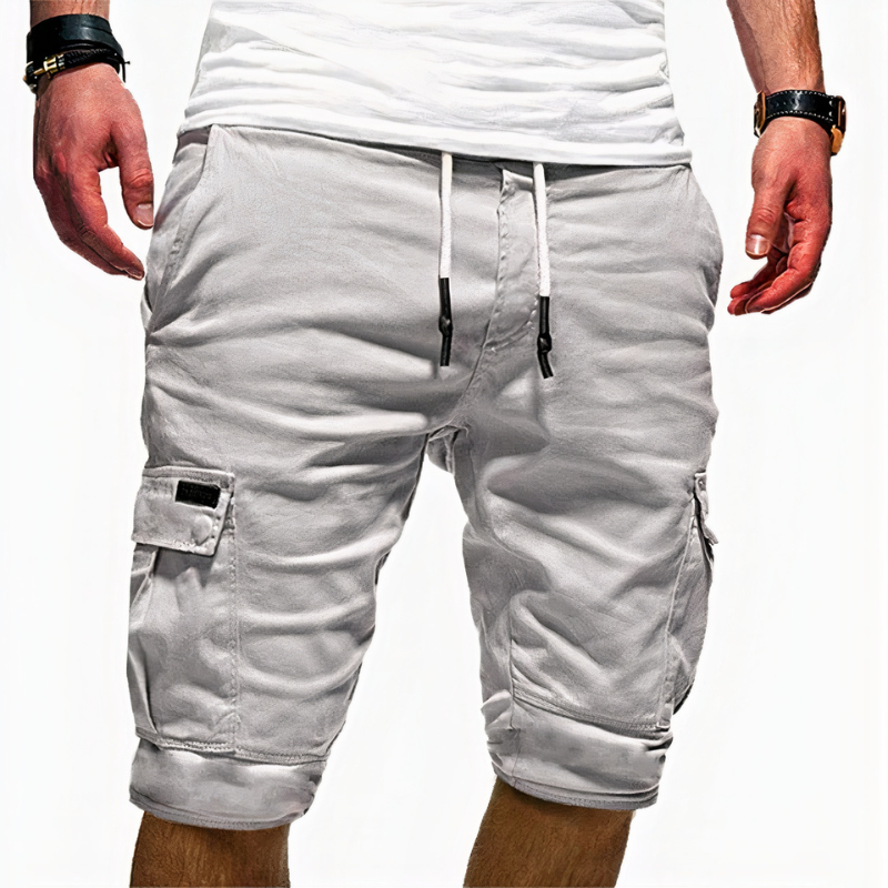 Herren klassische Cargo-Shorts mit funktionellen Taschen für Alltag und Freizeit
