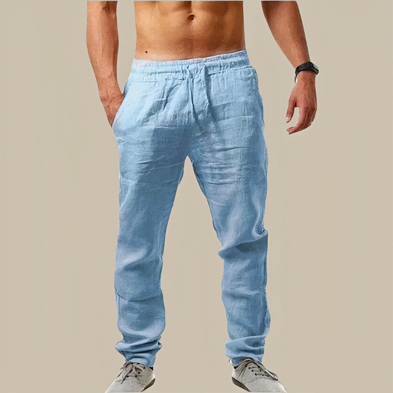 Herren klassische Sommerhosen mit geradem Schnitt, ideal für warme Tage und vielseitig kombinierbar