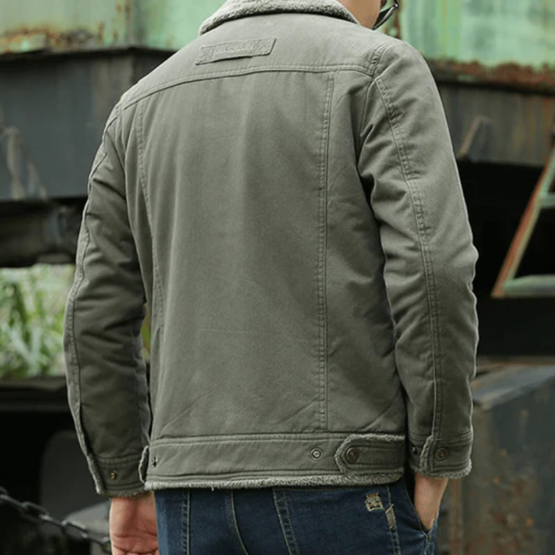 Herren klassische warme Jacke in zeitlosem Design, ideal für kalte Tage.