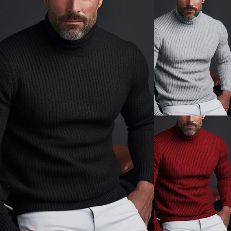 Herren klassischer Slim-Fit-Pullover in elegantem zeitlosem Design