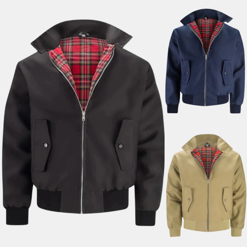 Herren lässige Harrington-Jacke in zeitlosem Design