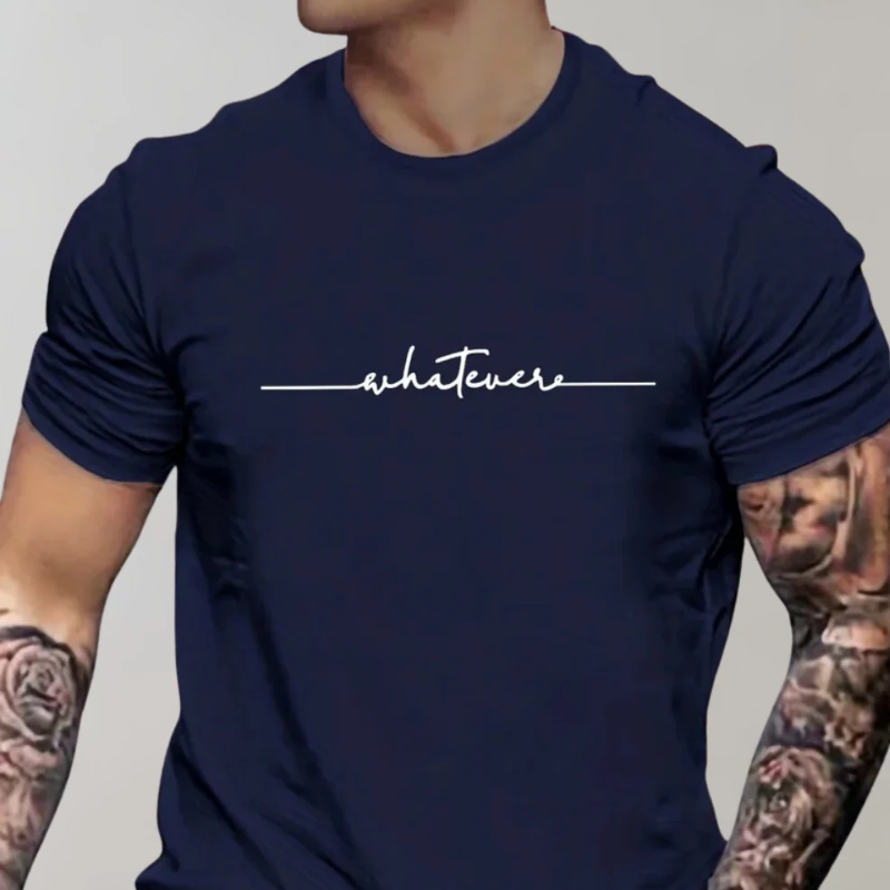 Herren modernes Statement-T-Shirt mit klassischem Schnitt und markantem Stil.