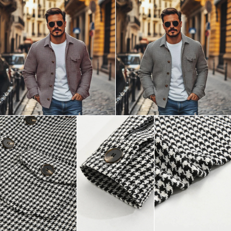 Herren modisches Shacket, vielseitig kombinierbar und komfortabel für Alltag und Freizeit