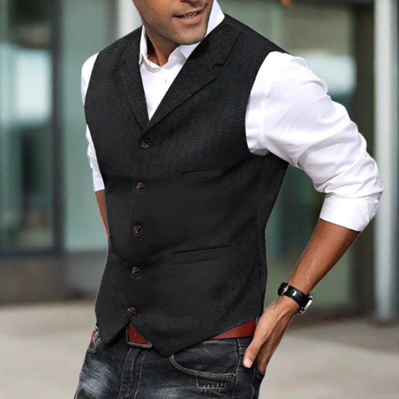 Herren Premium ärmellose Weste in modernem Design für Alltag und Freizeit