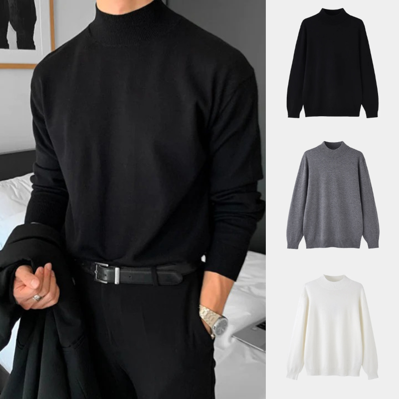 Herren Pullover im Old-Money-Stil, klassisch und stilvoll gestaltet