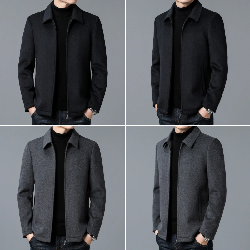 Herren raffinierte Zip-Up Jacke mit zeitlosem Design und praktischem Reißverschluss