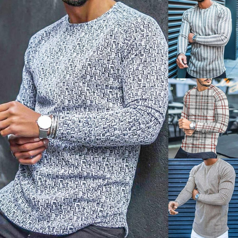 Moderner Herren Slim-Fit Pullover mit stilvoller Passform, ideal für Alltag und Freizeit.
