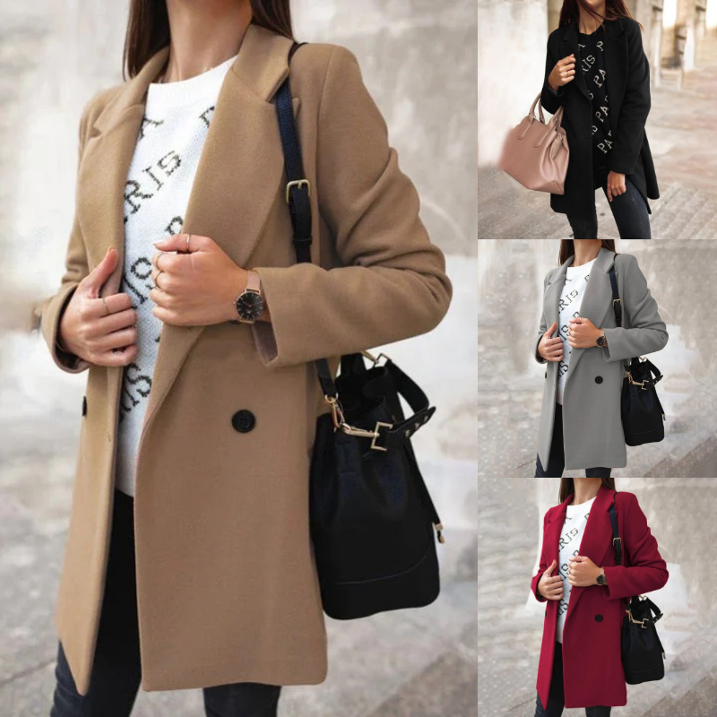 Klassischer eleganter Damenmantel mit zeitlosem Design für stilvolle Outfits