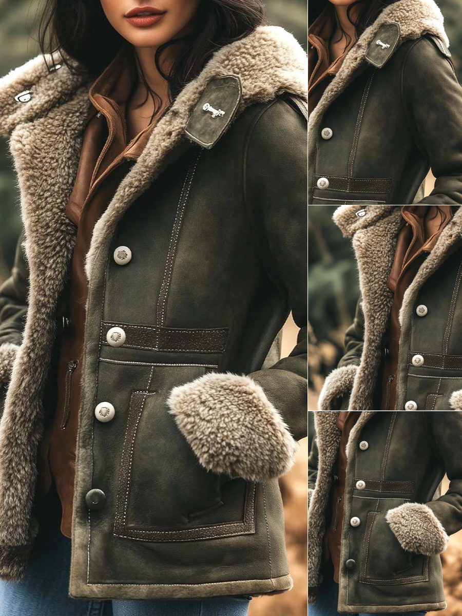 Luxuriöse Vintage-Jacke für Damen mit zeitloser Eleganz und klassischem Stil