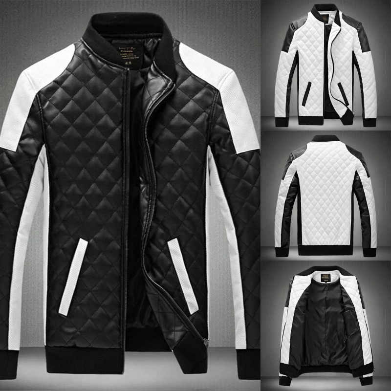 Modische Bikerjacke für Herren, stylisch und komfortabel für Freizeit und Alltag