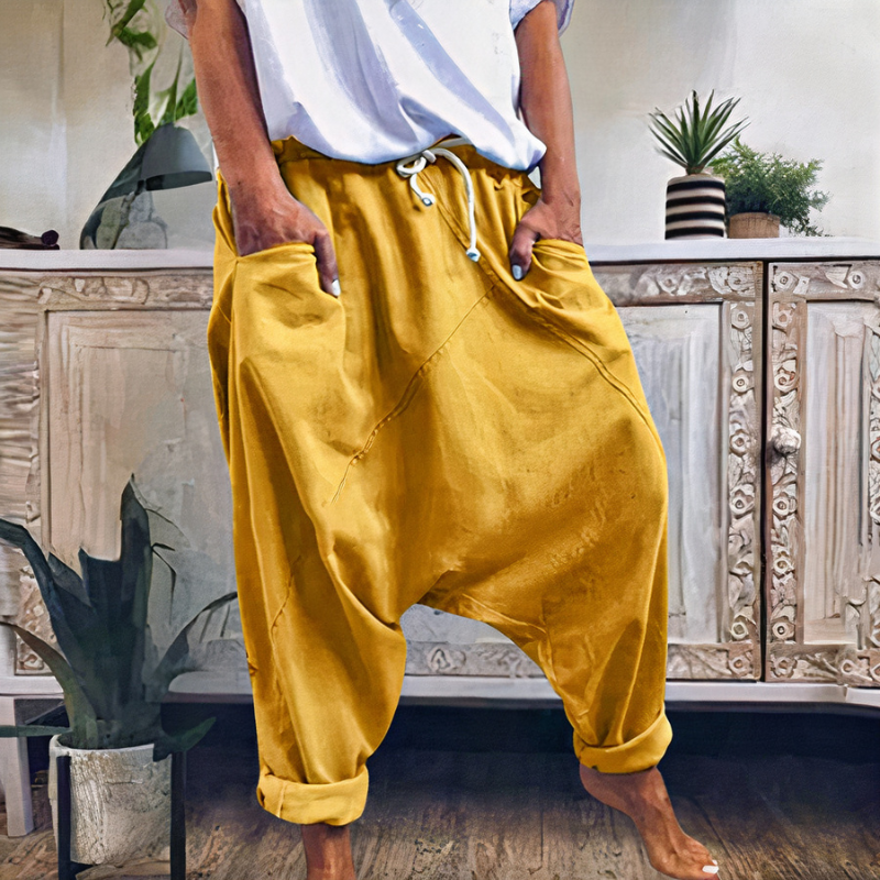 Trendige Haremshosen für Damen mit modernem Schnitt und lockerer Passform