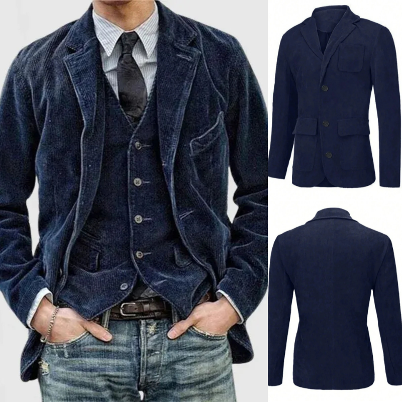 Vintage warmer Blazer für Herren im klassischen Stil